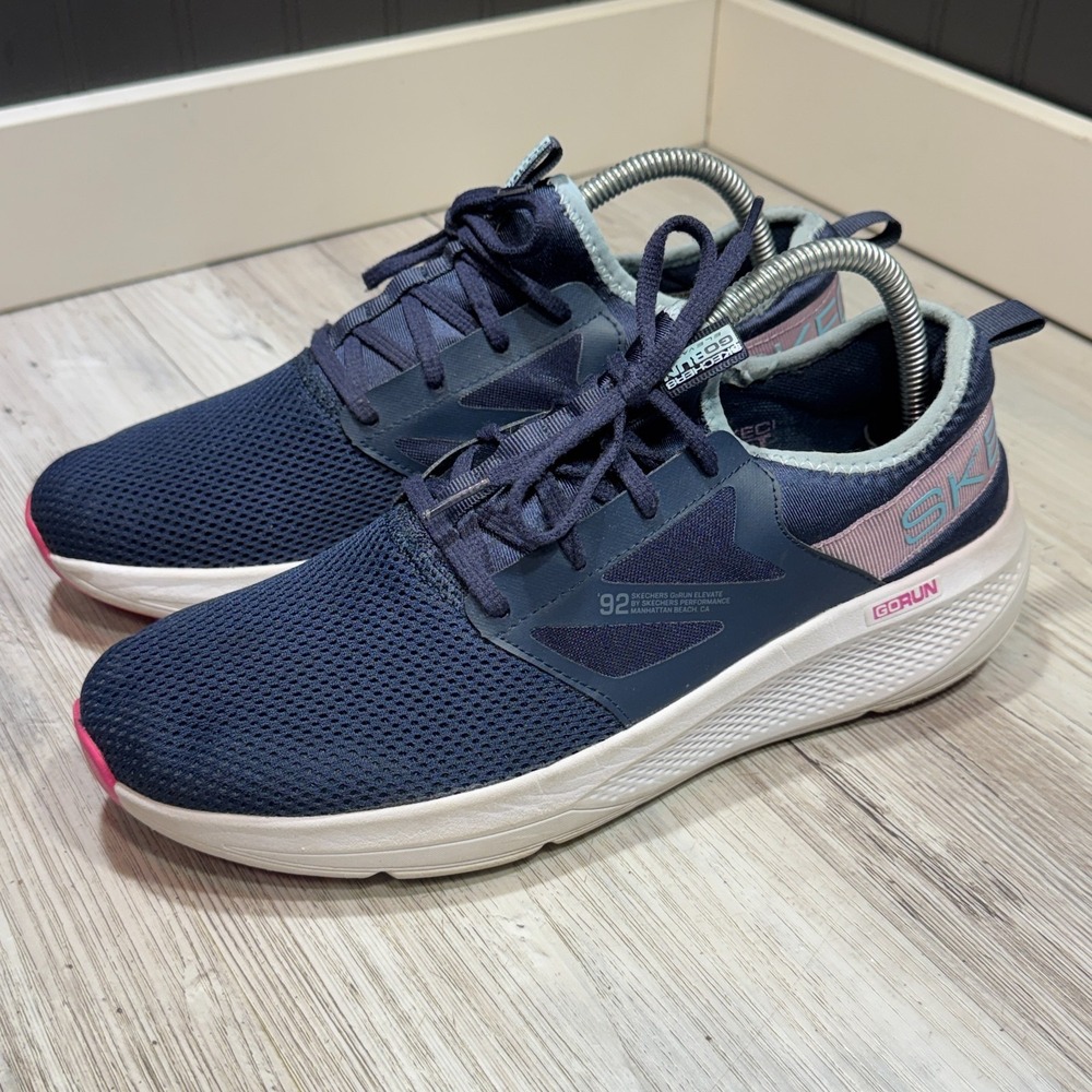 Skechers Go Run Elevate Quick Stride Womens Size 10‎ Blue Running Shoes Sneaker - Picture 2 of 10